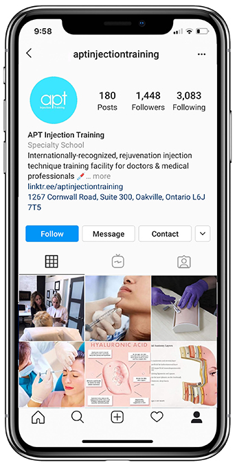 Instagram page- Apt injection training