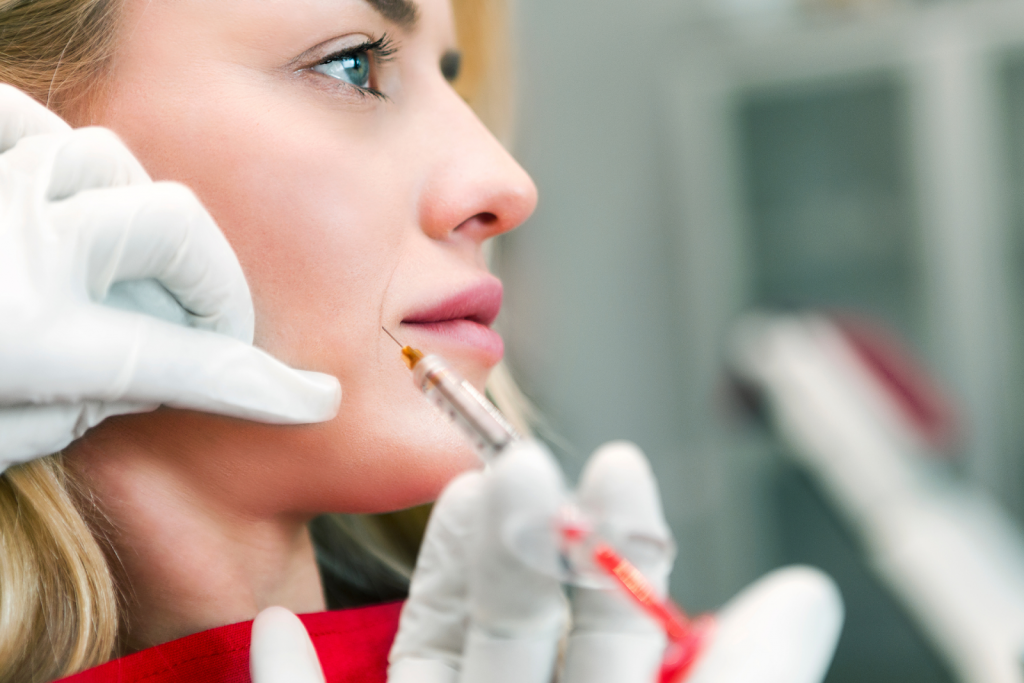 A licenced medical practitioner administers Botox