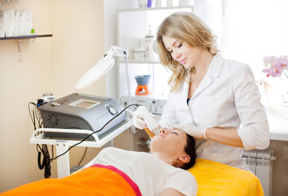 Female medical aesthetician