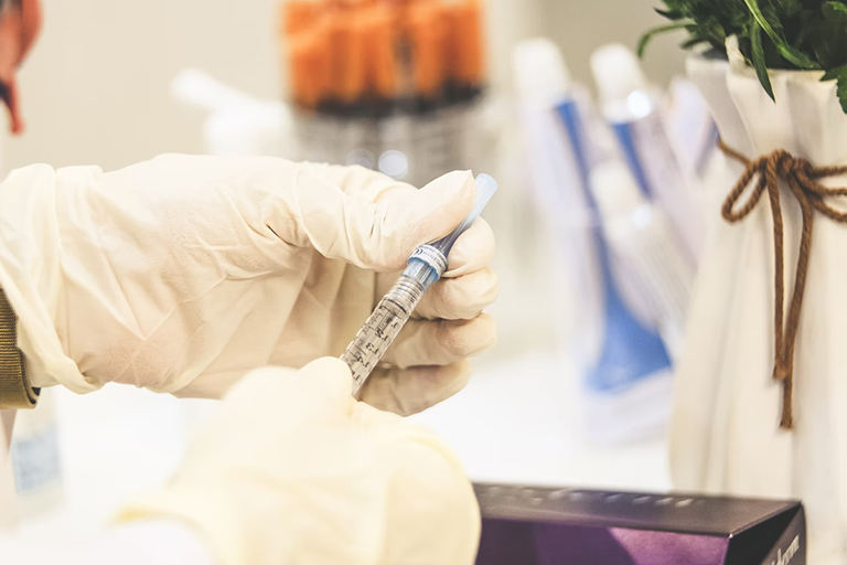 An injection of botulinum toxin